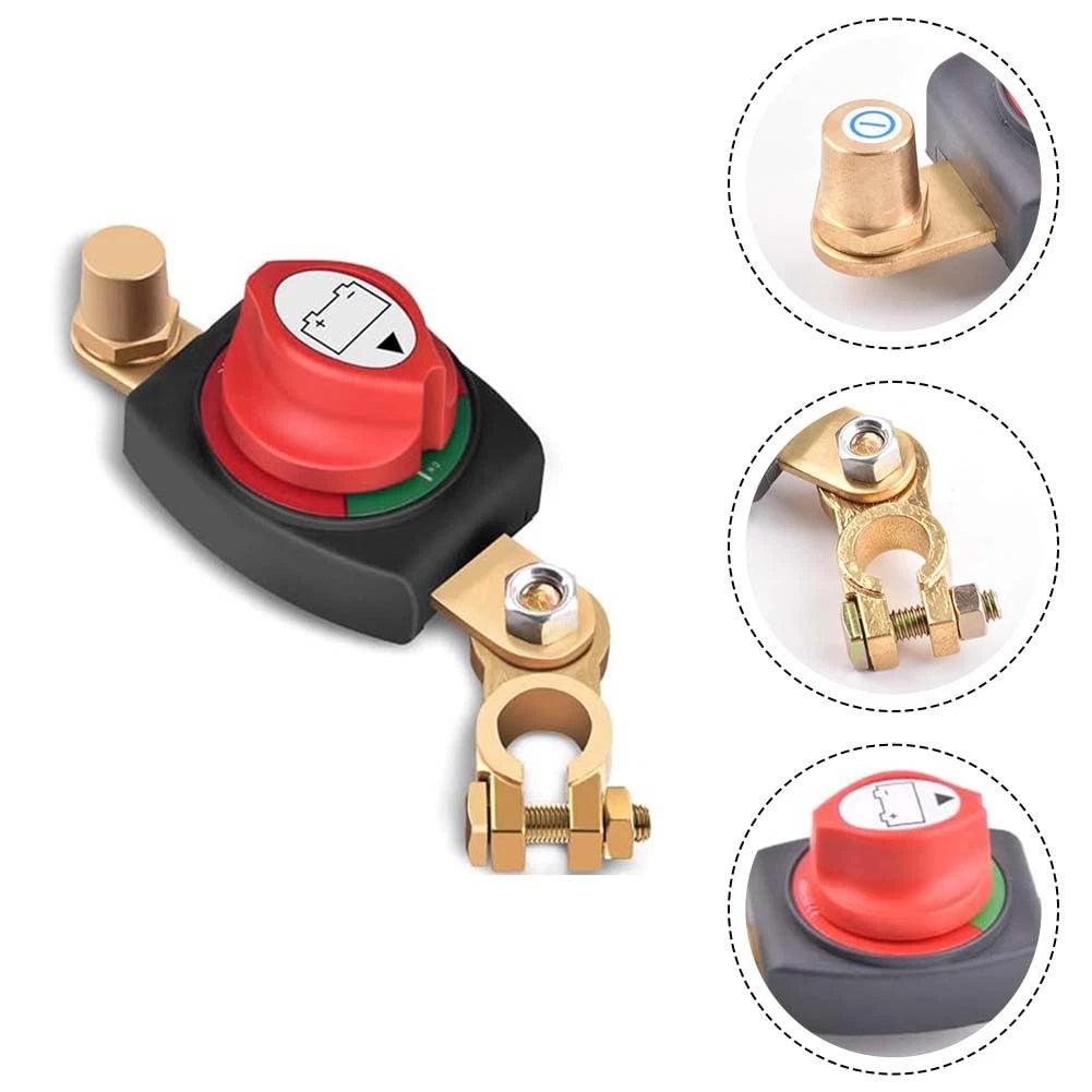 Waterproof Battery Disconnect Switch for RVs ATVs (2010–2023)