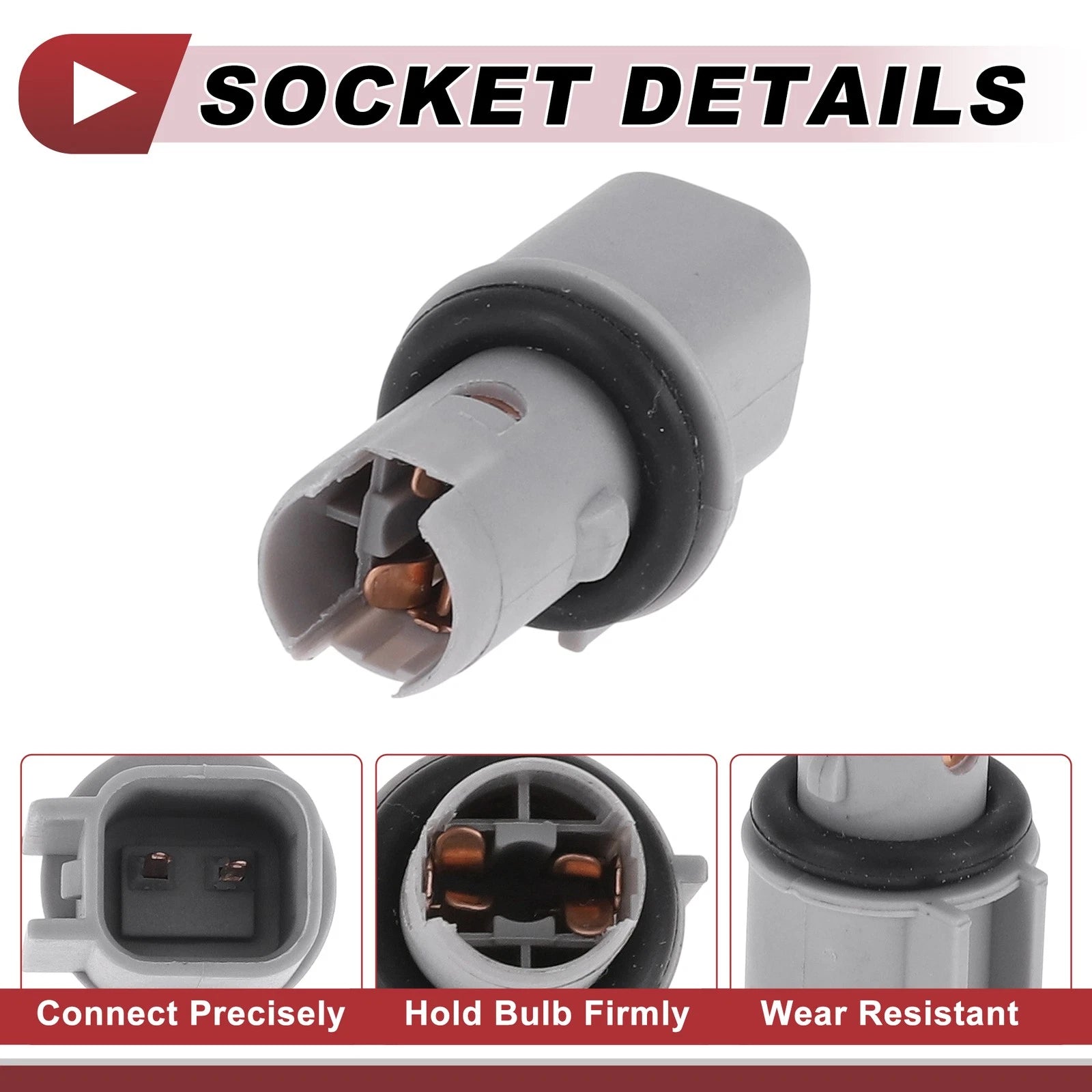 1 Pc Side Marker Light Socket for Jeep Liberty (2002–2004) No. 55156754AA