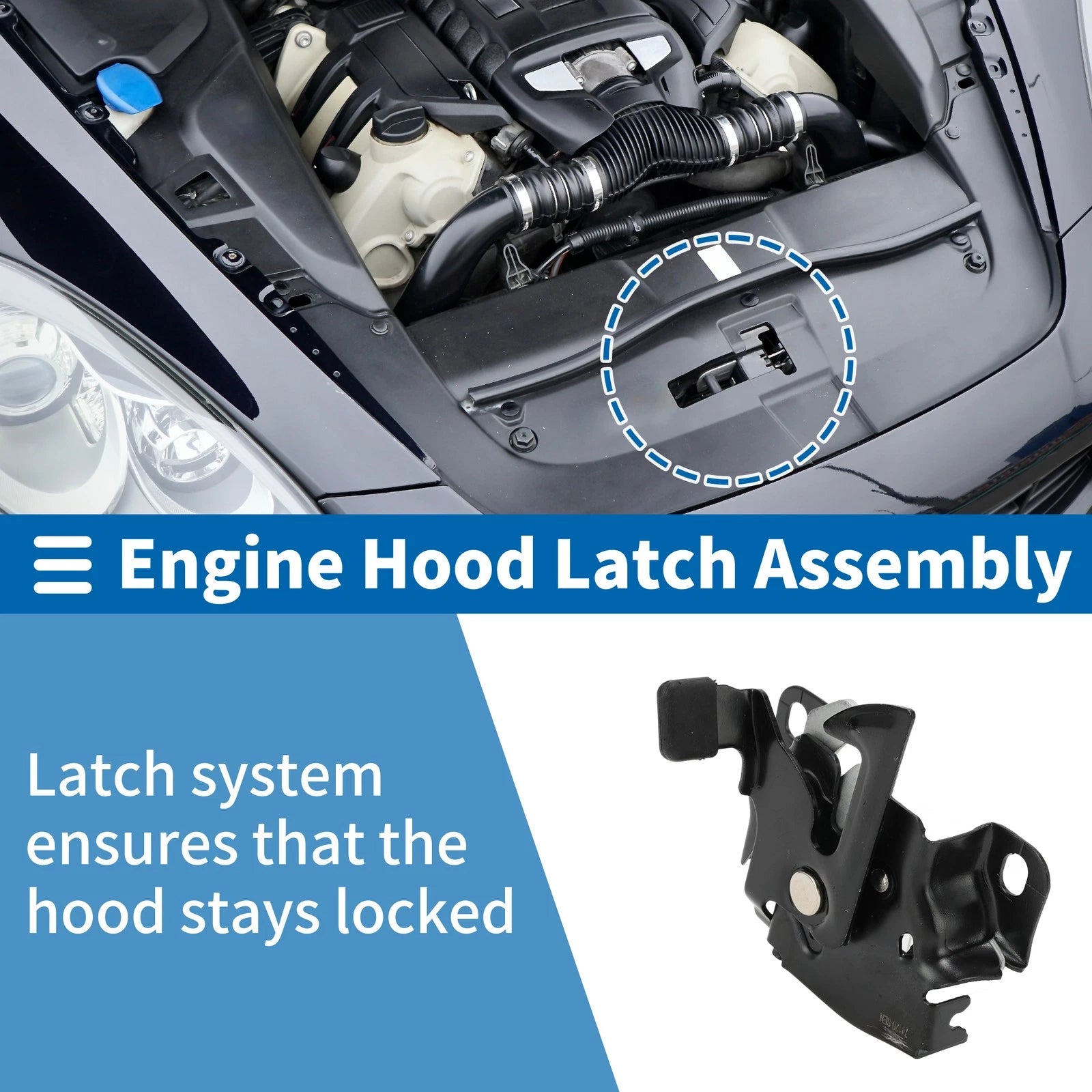 Hood Latch Assembly Replacement for Honda Fit 2003-2006