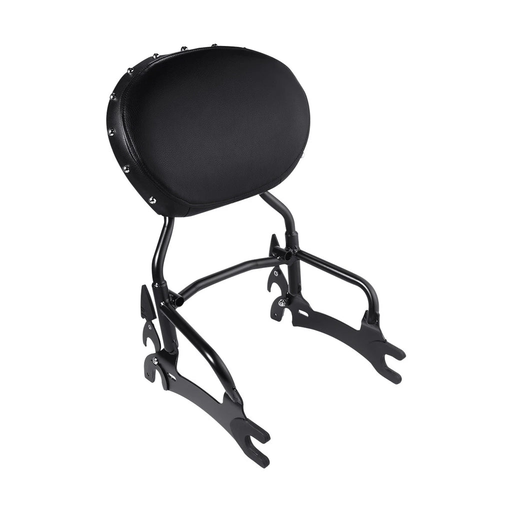 Black 12" Backrest Sissy Bar Spools for Indian Chieftain (2014–2022)