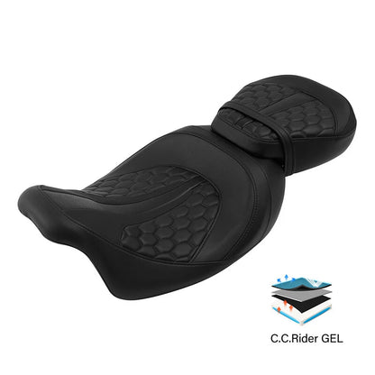 Gel Seat for Harley Electra Road King Glide (2009–2023) Black