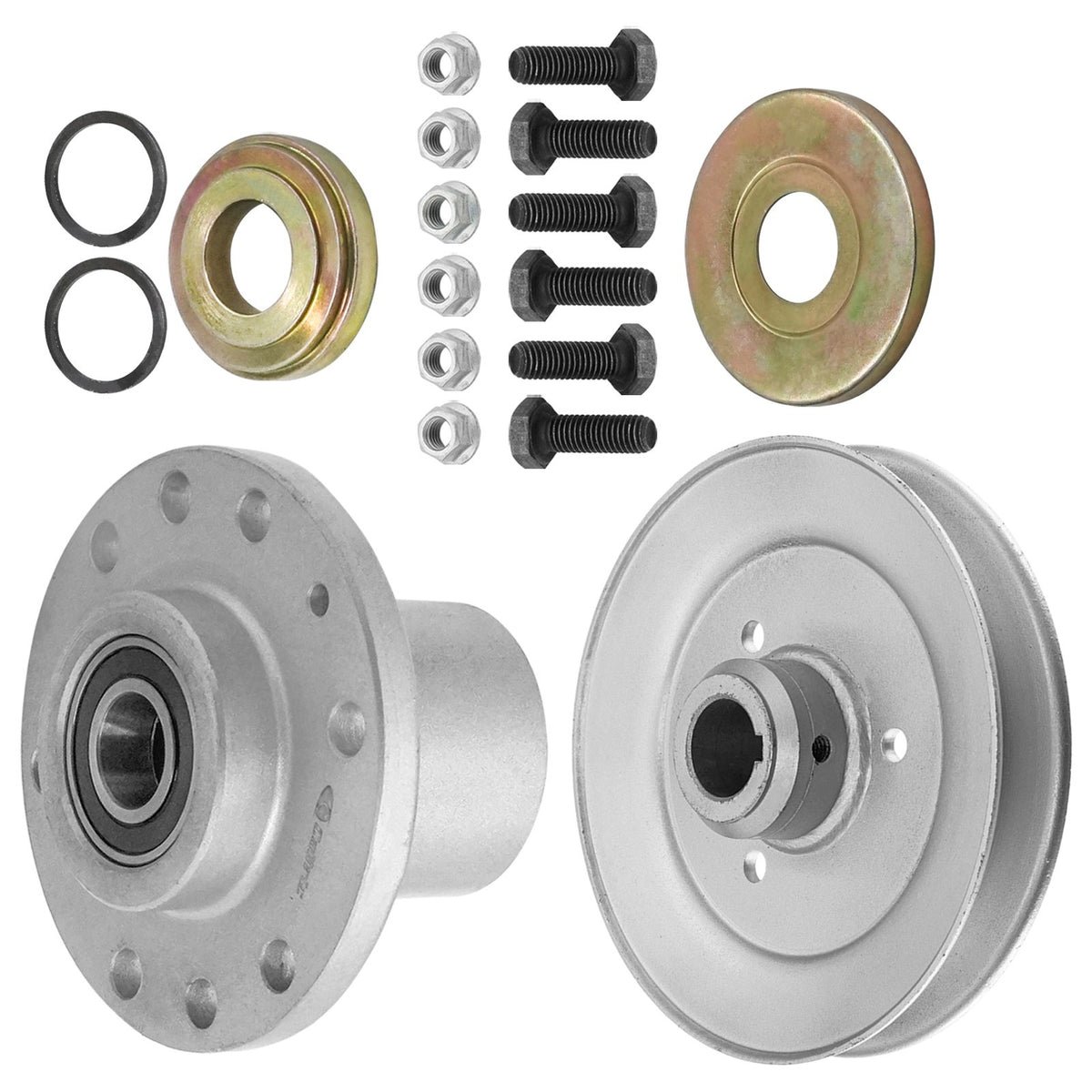 Deck Spindle and Pulley for Exmark Metro M15KA322 M16KA322 MGS481GKA322 (2000–2019)