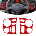 Interior Driver Side Dashboard Cover Trim Fit Honda S2000 2004-2009 RHD 2pcs Red