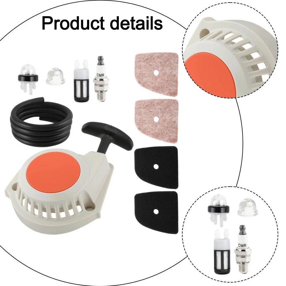 Recoil Starter Kit for Lawn Maintenance (Replacement Parts)