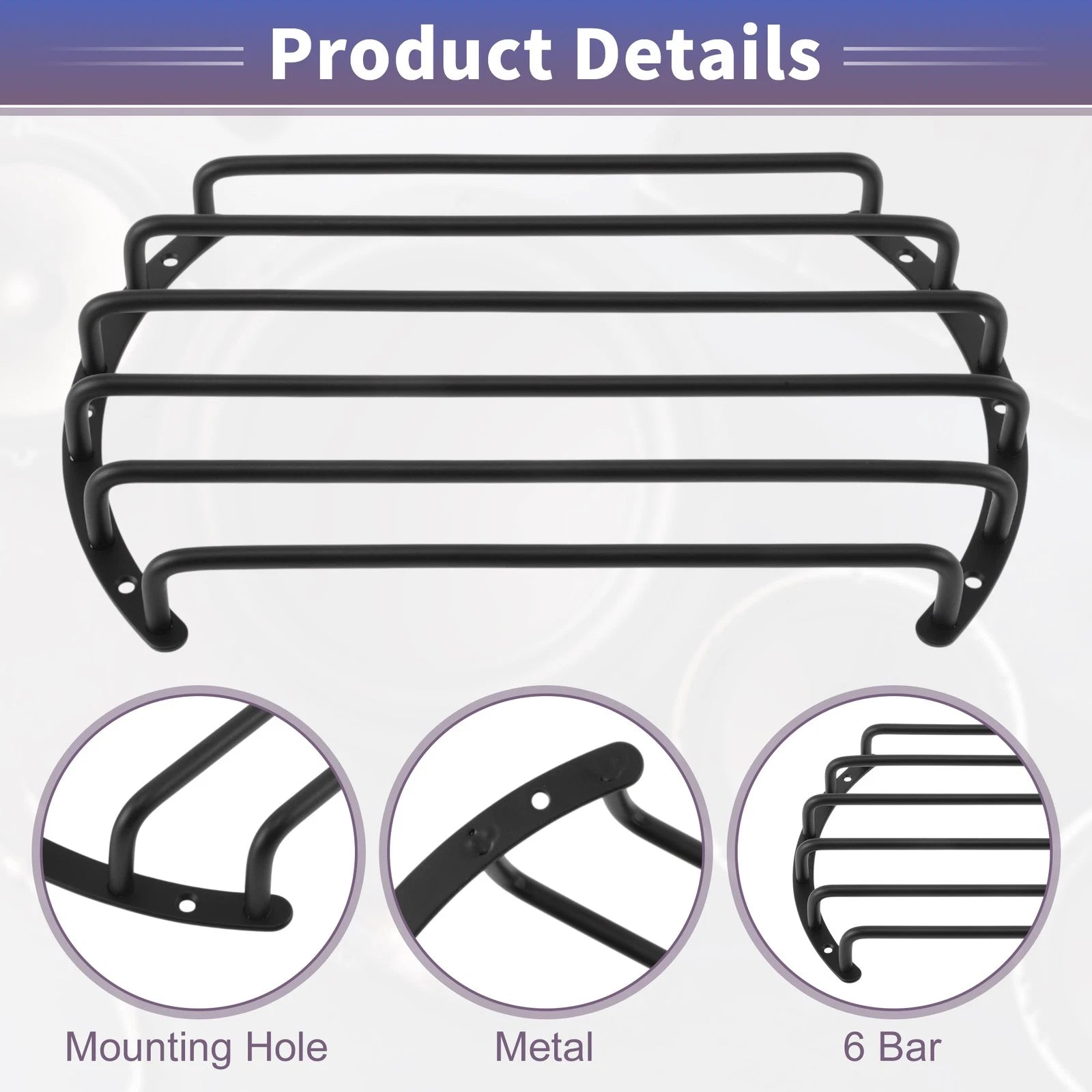 10" Speaker Grill Covers for Universal Fit (1pc) Black