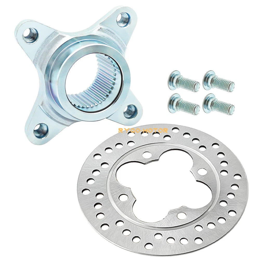 Rear Brake Disc Rotor w/ Hub Flange for Honda FourTrax 250 TRX250R (1986–1989)