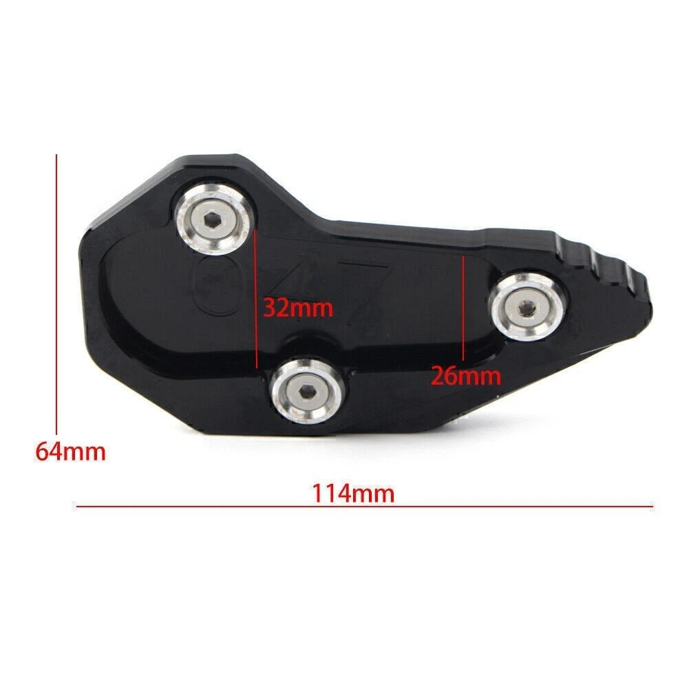 Side Stand Pad Extension for BMW R1200RS, R1200R (2015–2016) CNC Black