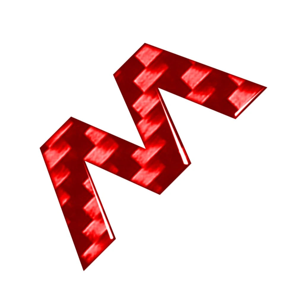 Red Lowercase Alphabet Letter Decals Stickers for