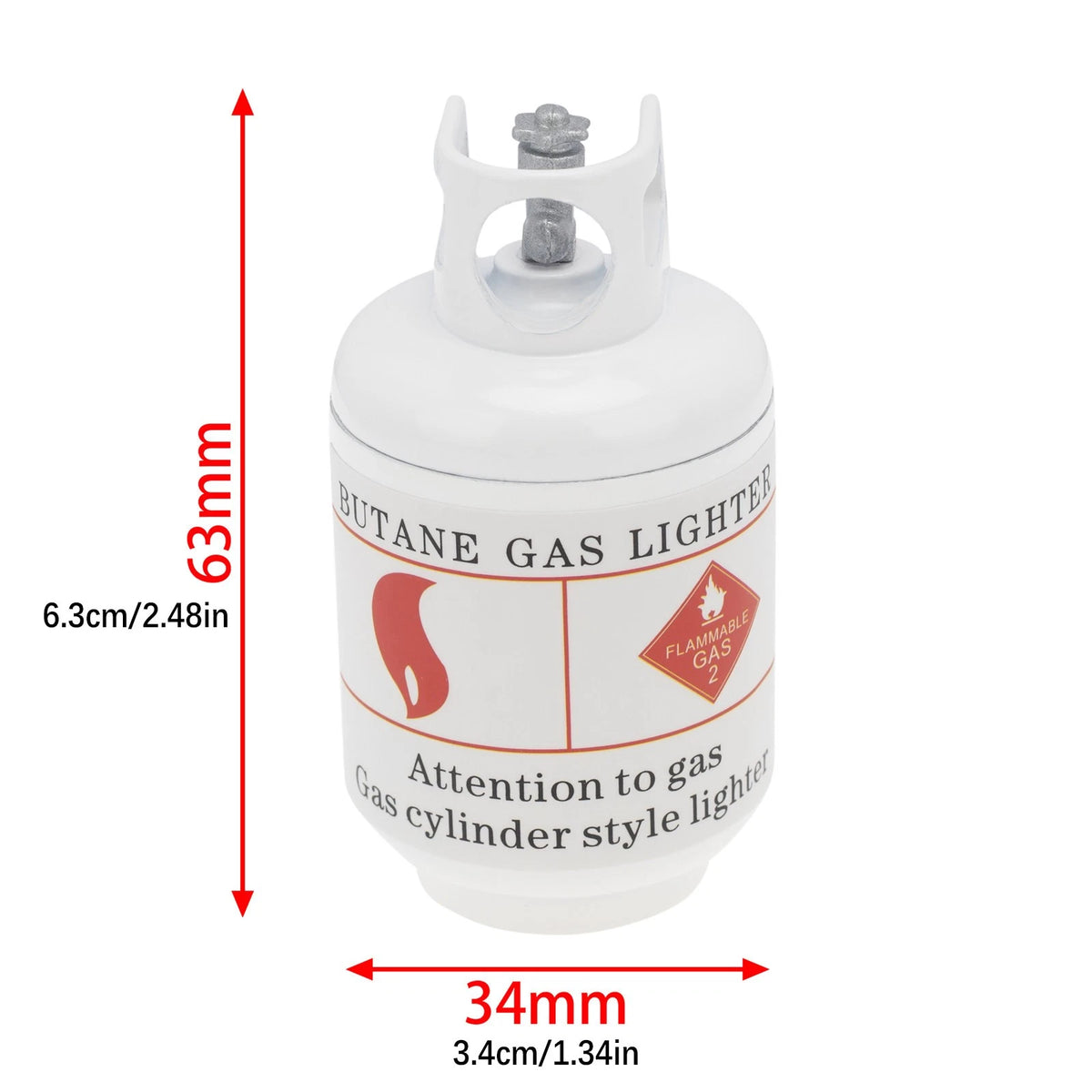 Metal Propane Tank for 1/10 RC Crawler Car (Simulation Toy Display)