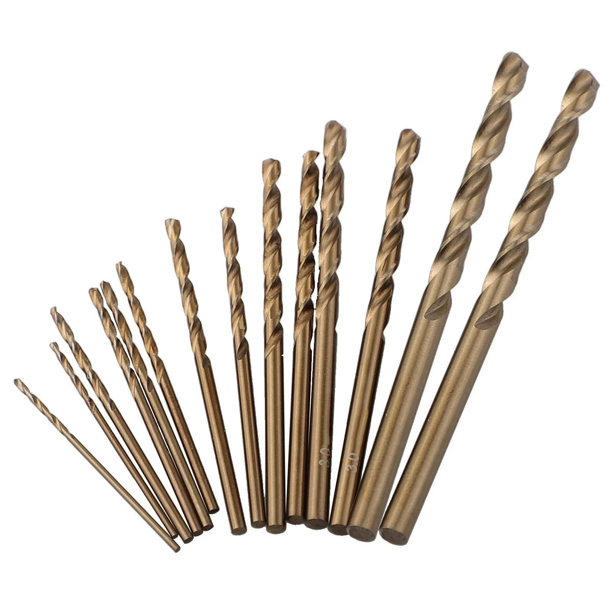 14-Piece HSS Drill Bit Set for M35 (Tough Metal Drilling)