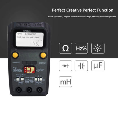 ESR02 Pro Digital Transistor Tester for SMD Diodes Resistors Capacitors