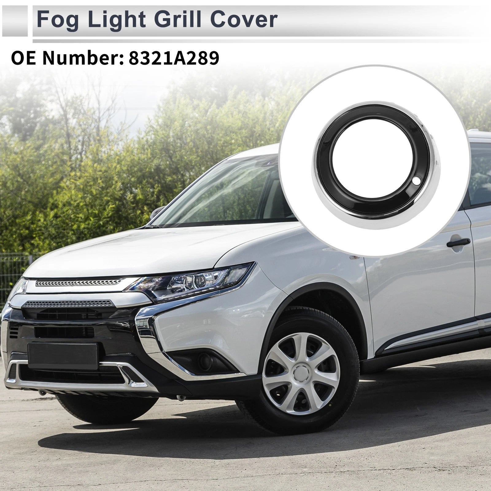 Front Left Fog Light Grill Replacement for Mitsubishi Outlander (2010–2012)