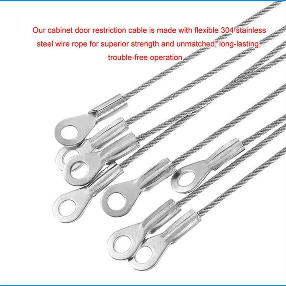 4X Rope Pins 200mm Adjustable Restraint Cables for Home Improvement
