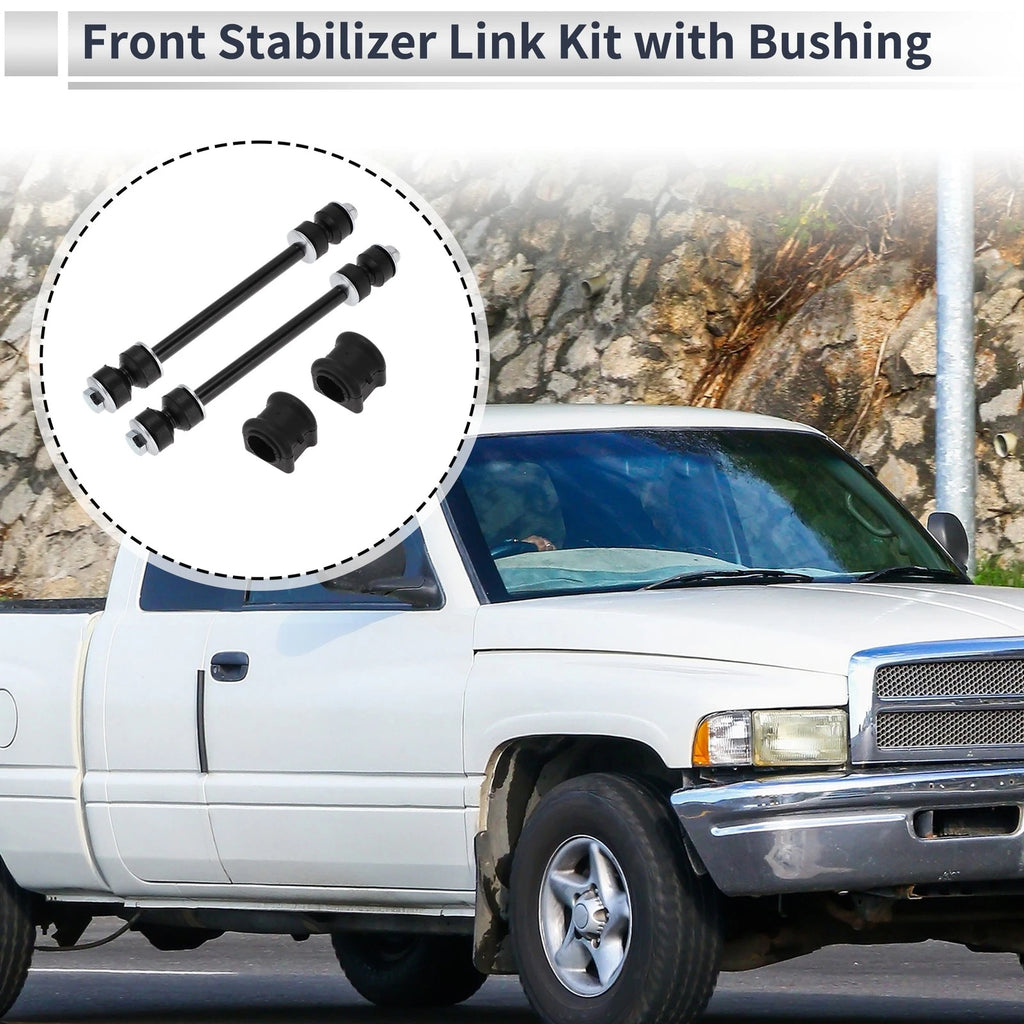 Front Stabilizer Bar Links with 2 Bushing for Dodge Ram 1500 (2002–2018)
