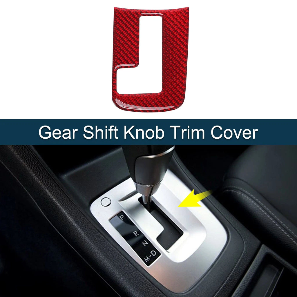 Gear Shift Knob Cover Decal Sticker Replacement for Subaru Impreza (2012–2014) Red