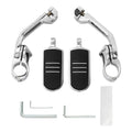 Chrome Long Angled Highway Engine Guard Foot Pegs for Harley Davidson
