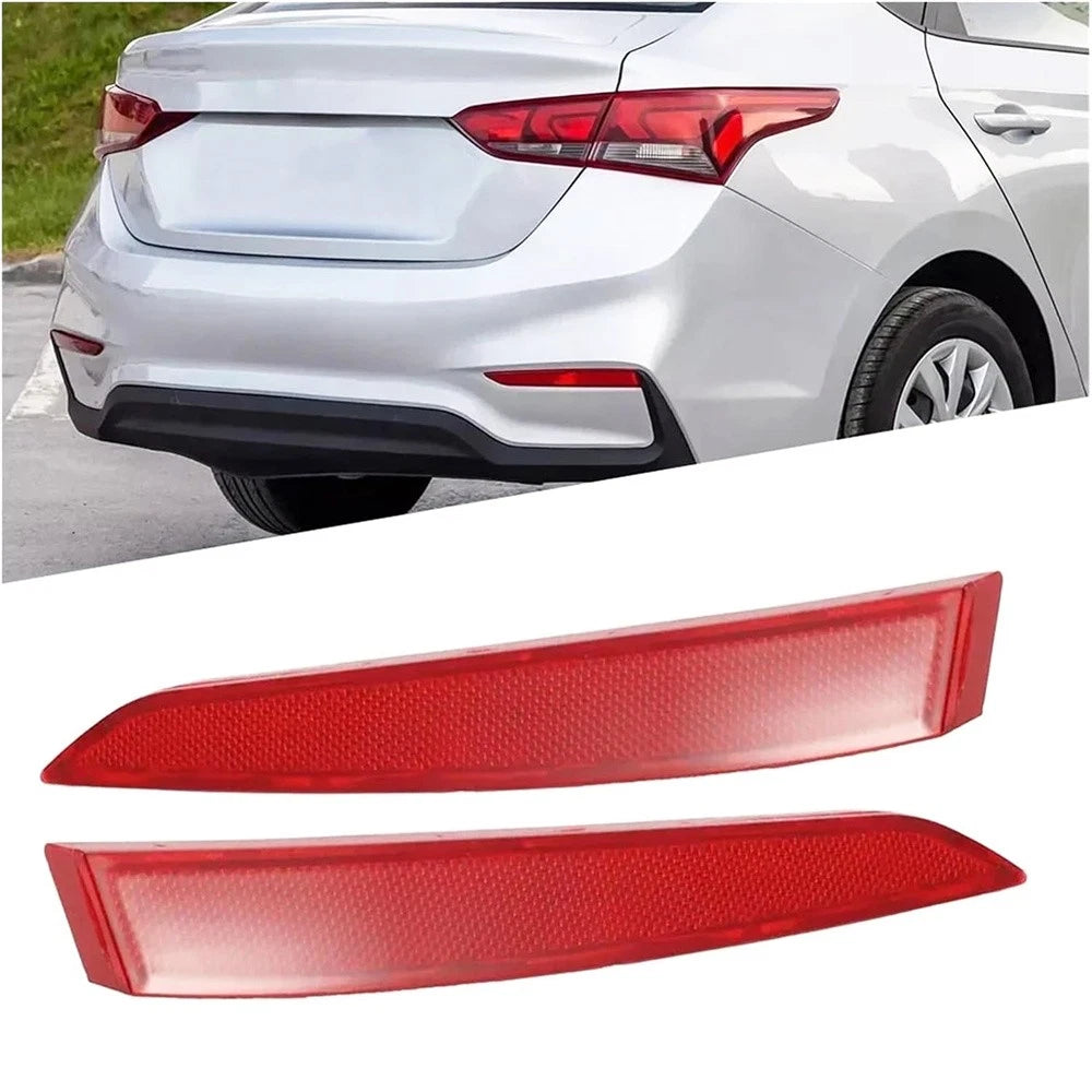Set of 2 Rear Bumper Reflectors for Hyundai Accent (2018–2022)