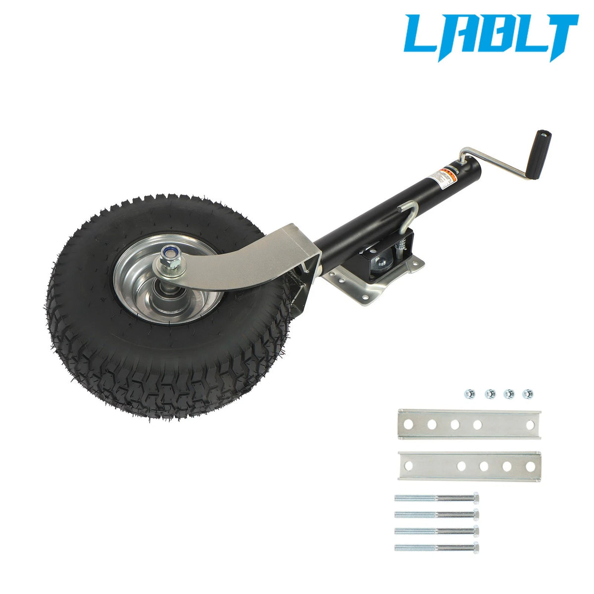 Beach Boat Trailer Jack Wheel for RV Camper (2000 lbs, Bolt-On, 13.38")