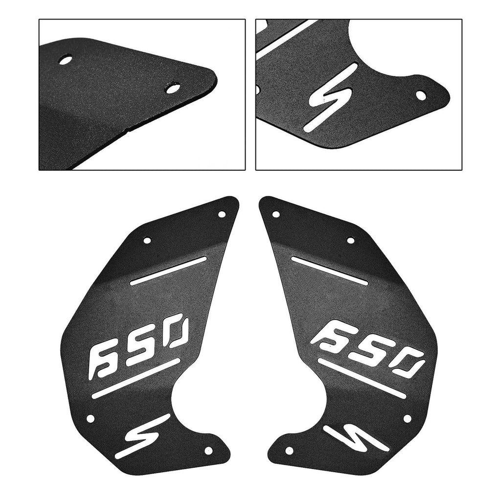 CNC Engine Side Panel Cover Plate Black for Kawasaki Vulcan S EN650 VN650 (2015–2022)