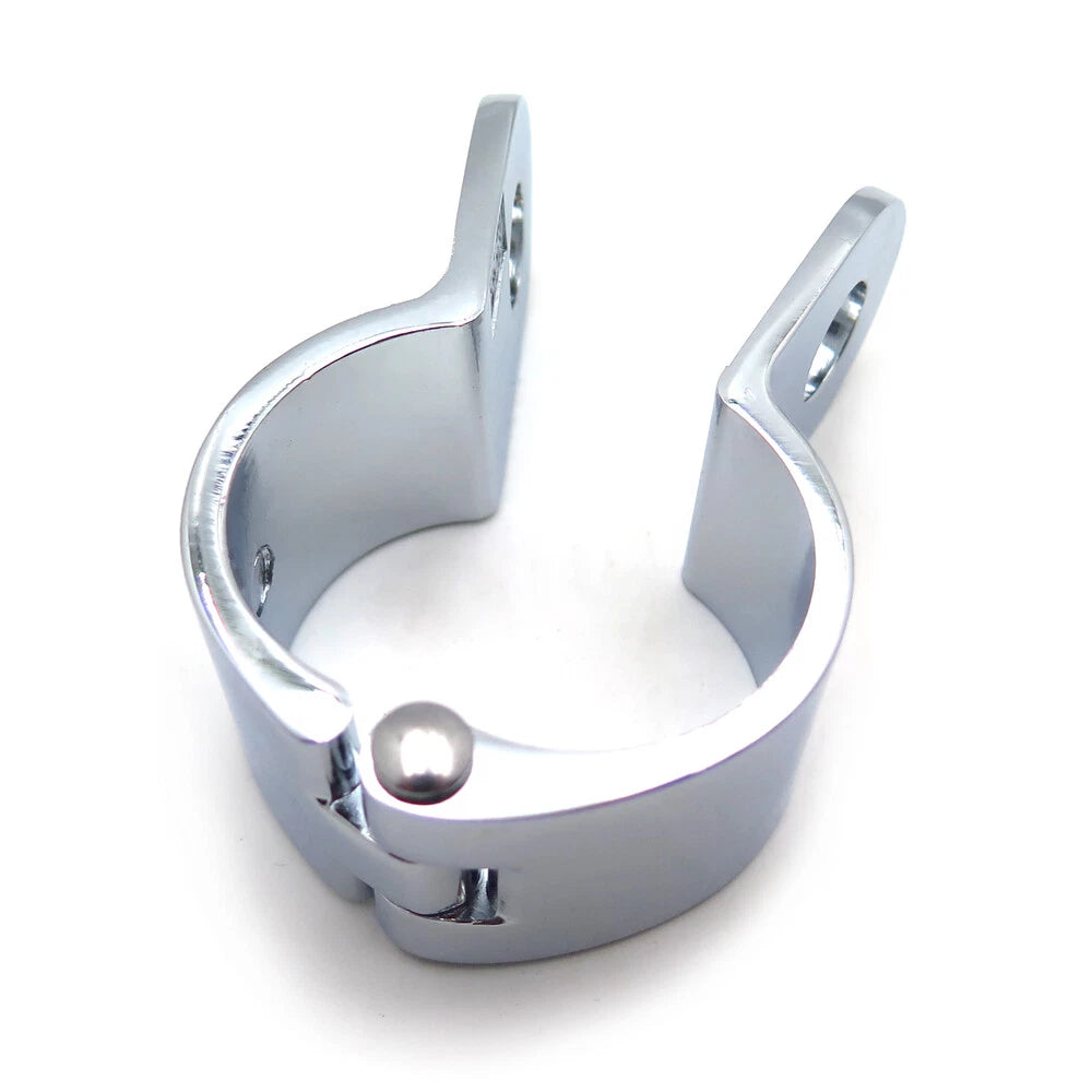 1 Chrome Engine Guard Longhorn Footpeg Clamp for HTT