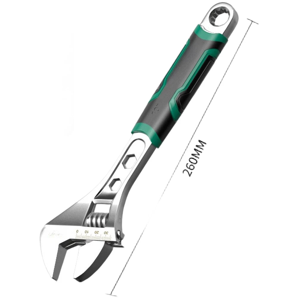Adjustable Wrench Set 6 in 8 in 10 in Dual Function Chrome Vanadium Steel