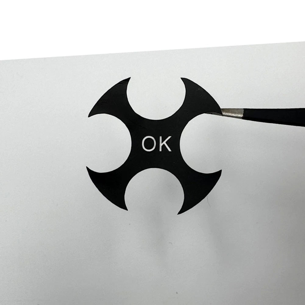 Button Repair Decal for Interior Car Decoration (Black Overlay)