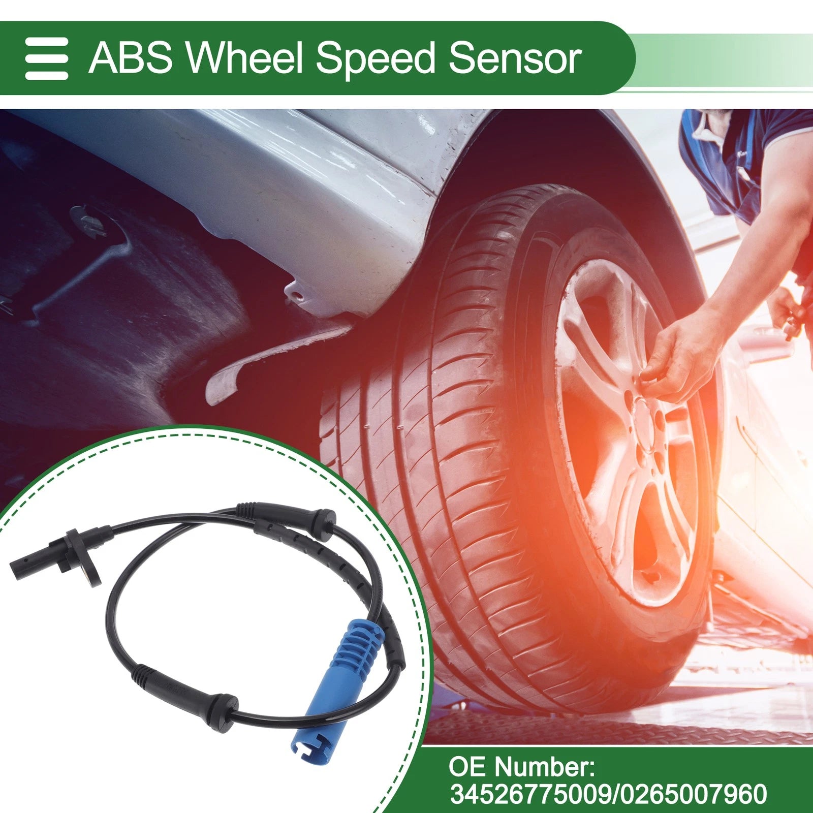 ABS Wheel Speed Sensor No. 34526775009 for BMW 3 Touring (2004–2013)
