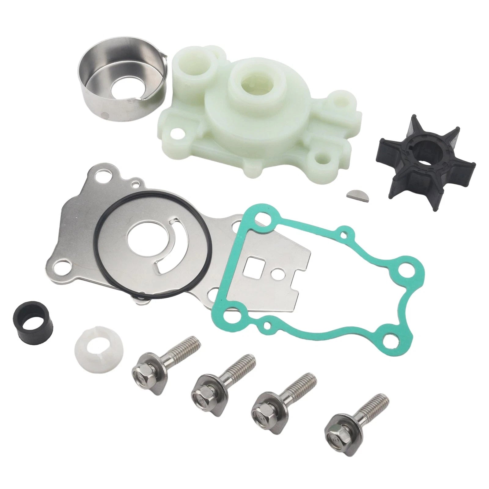 Water Pump Impeller Kit for Yamaha 25 30 40 hp 4-Stroke Outboard (66T-W0078)
