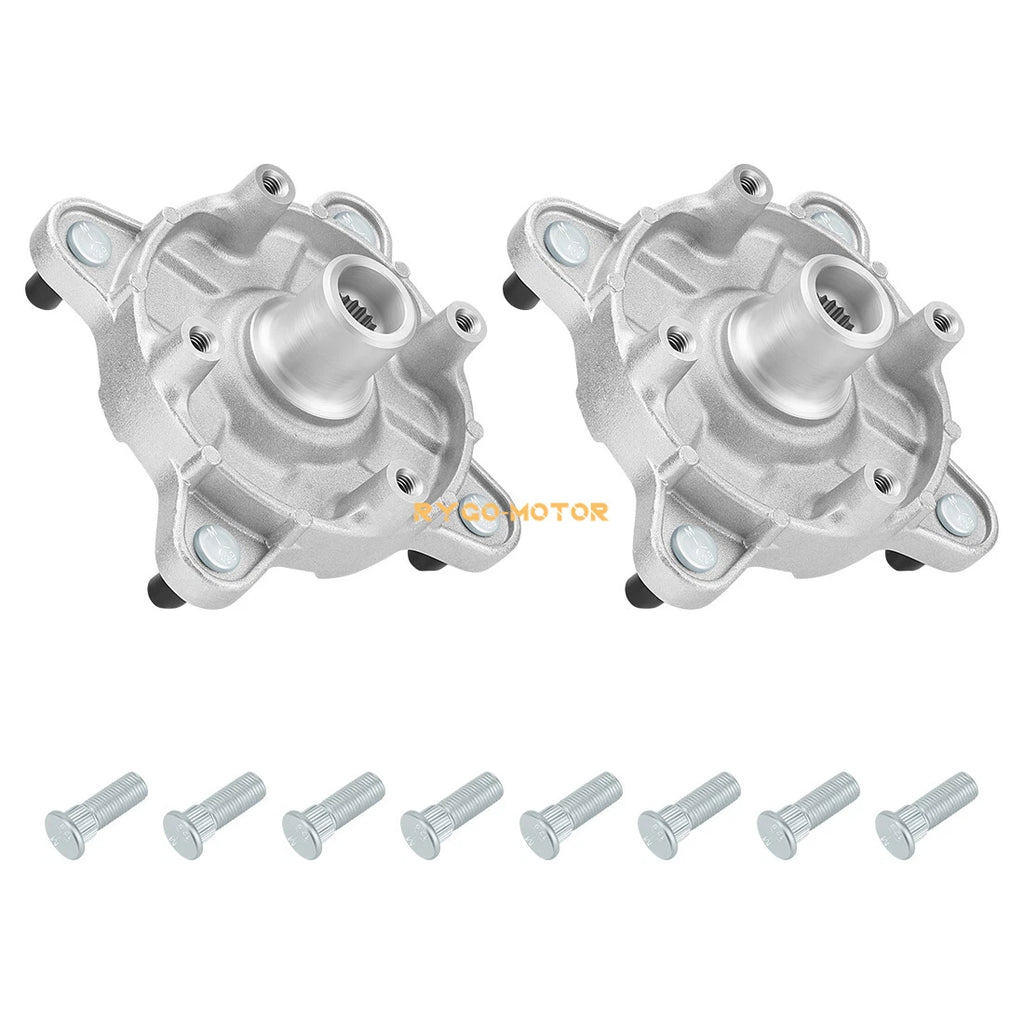 2X Front Wheel Hub & Studs for Polaris Sportsman 300 400 4x4 (2008–2010) 5136296