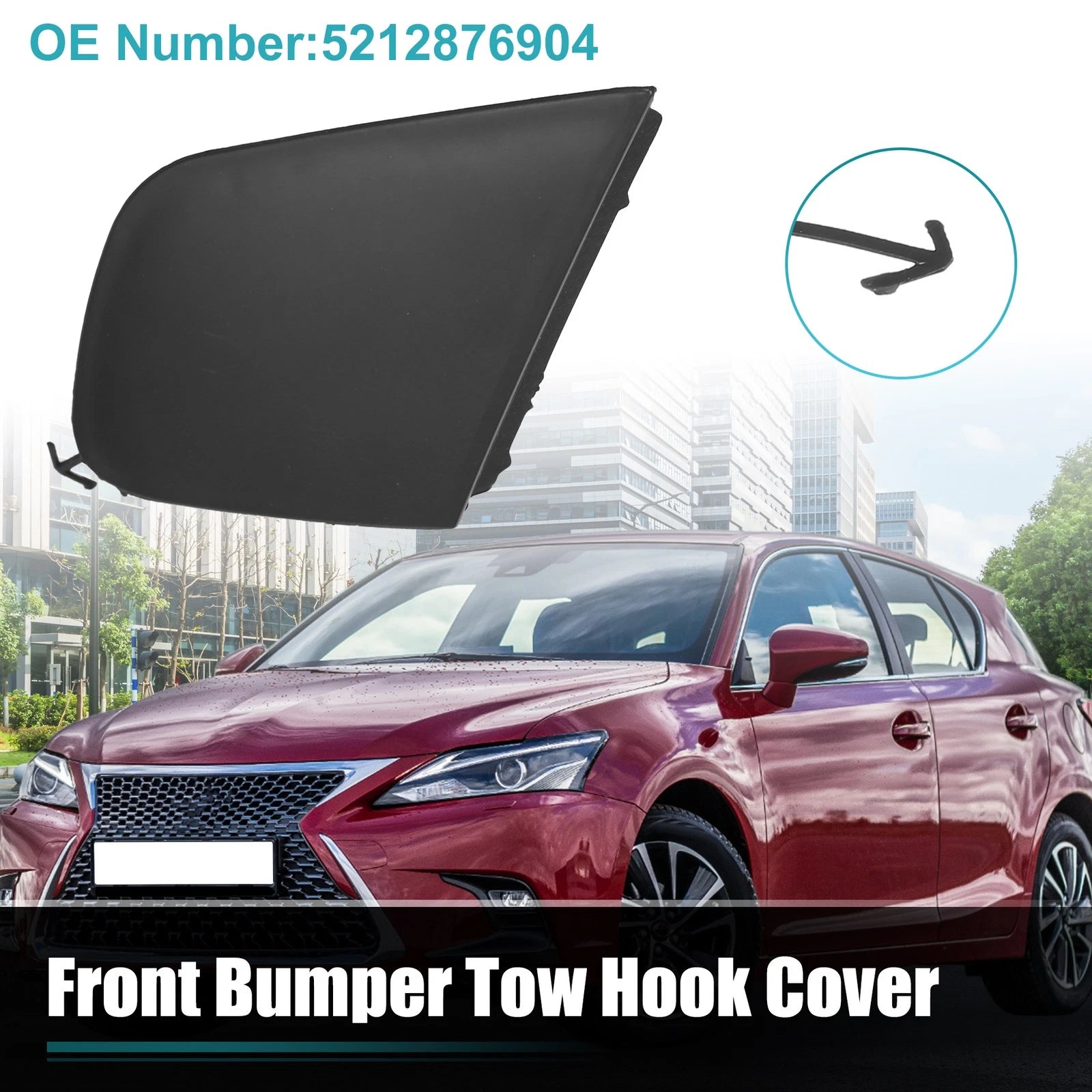 Front Right Bumper Tow Hook Cover for Lexus CT200h (2014–2017)