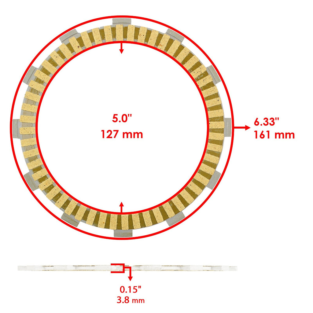 Clutch Friction Plates Replacement for Honda Sabre V65 (1984–1985)