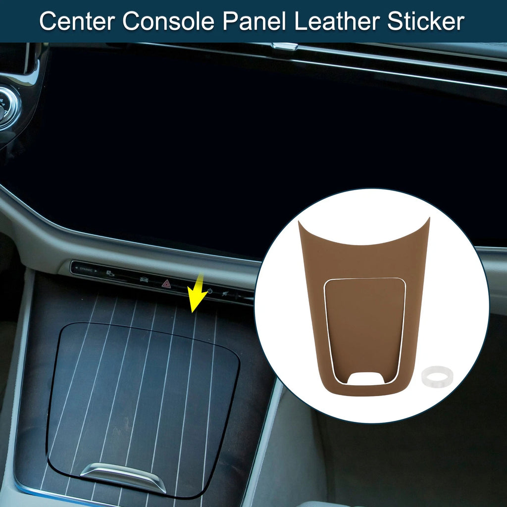 Center Console Panel Sticker for Mercedes-Benz E-Class 2024 Brown Set
