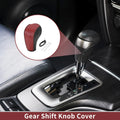 Gear Shift Knob Cover Replacement for Ford Edge (2011–2014) Red Faux Leather