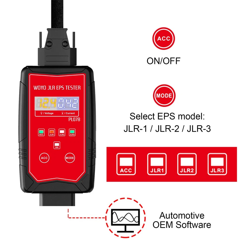 PL078 EPS Tester for Land Rover & Jaguar Steering Wheel Motor (Bench Use)
