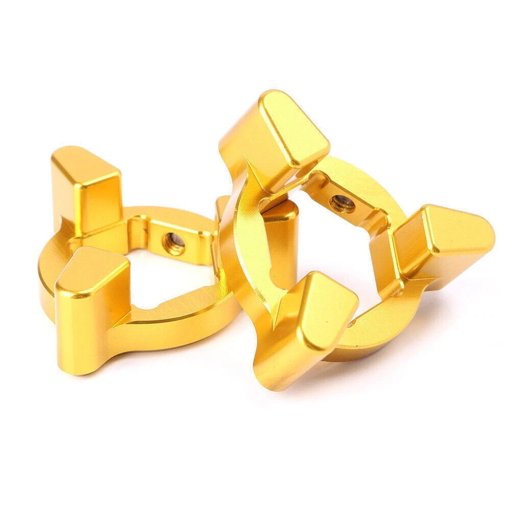 1 Pair Gold 19mm Blade Fork Preload Adjusters for Universal Motorcycle (50YF035)