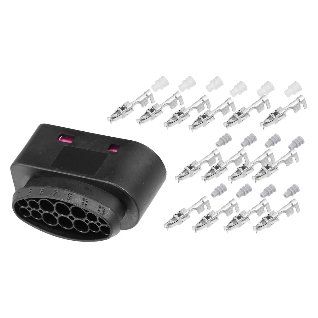 Headlight Plug Connector 14 Pin Female Set for VW Audi (2005–2015)