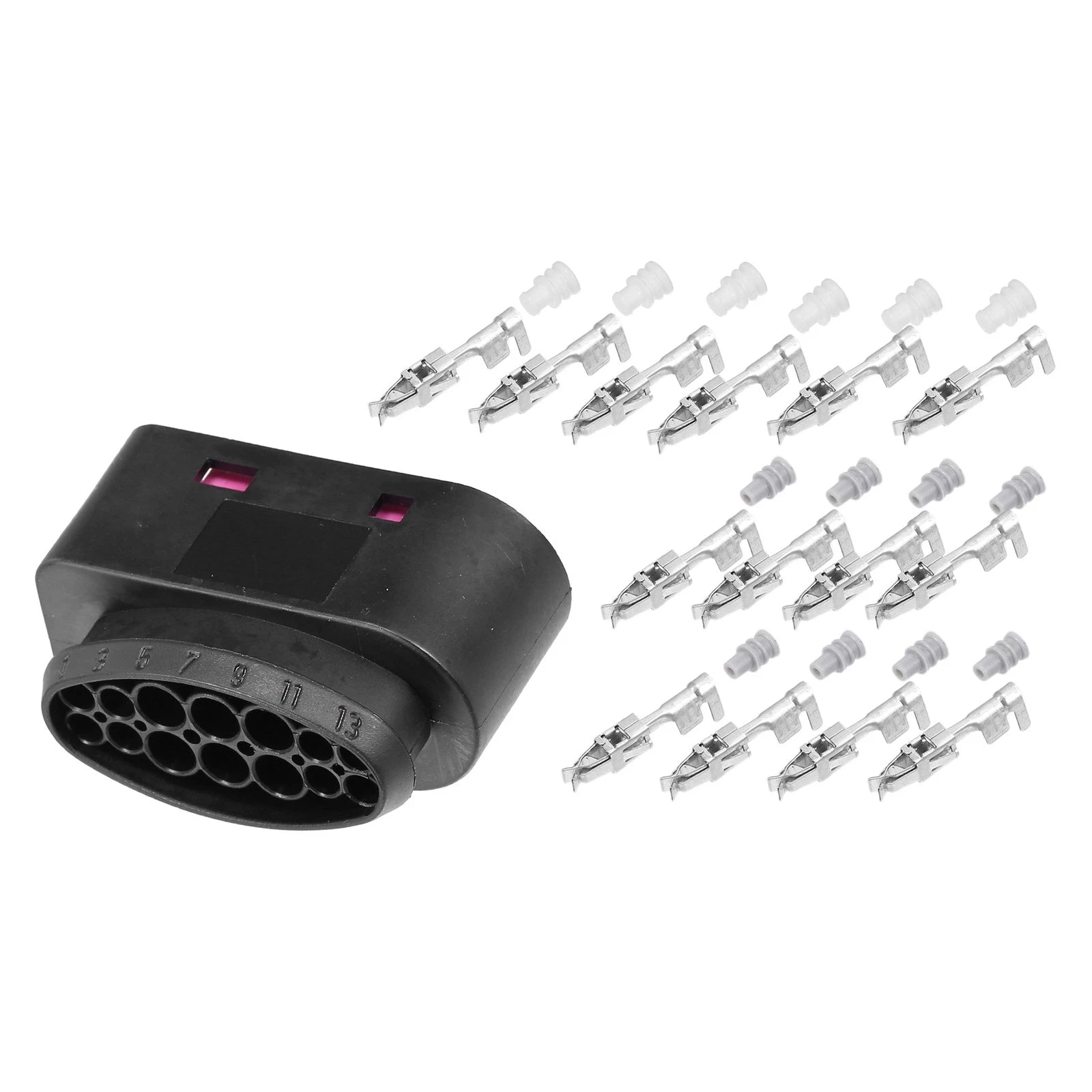 Headlight Plug Connector 14 Pin Female Set for VW Audi (2005–2015)