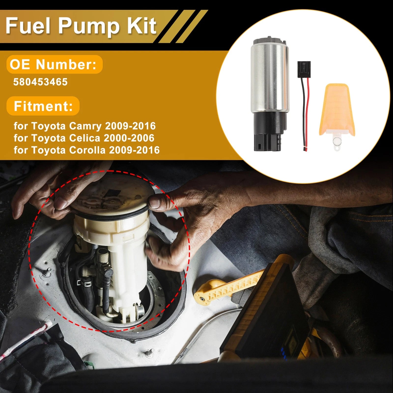 Fuel Pump Replacement for Toyota Camry (2009–2016) Metal Electric Set
