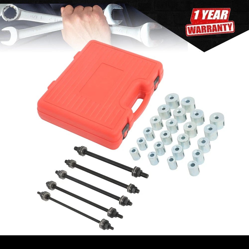 27PC Universal Press and Pull Sleeve Kit for Bearing Removal Tool