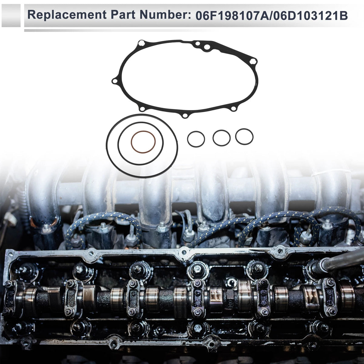 Timing Cover Gasket for Audi A3 2.0L L4 (2006–2008) Replacement