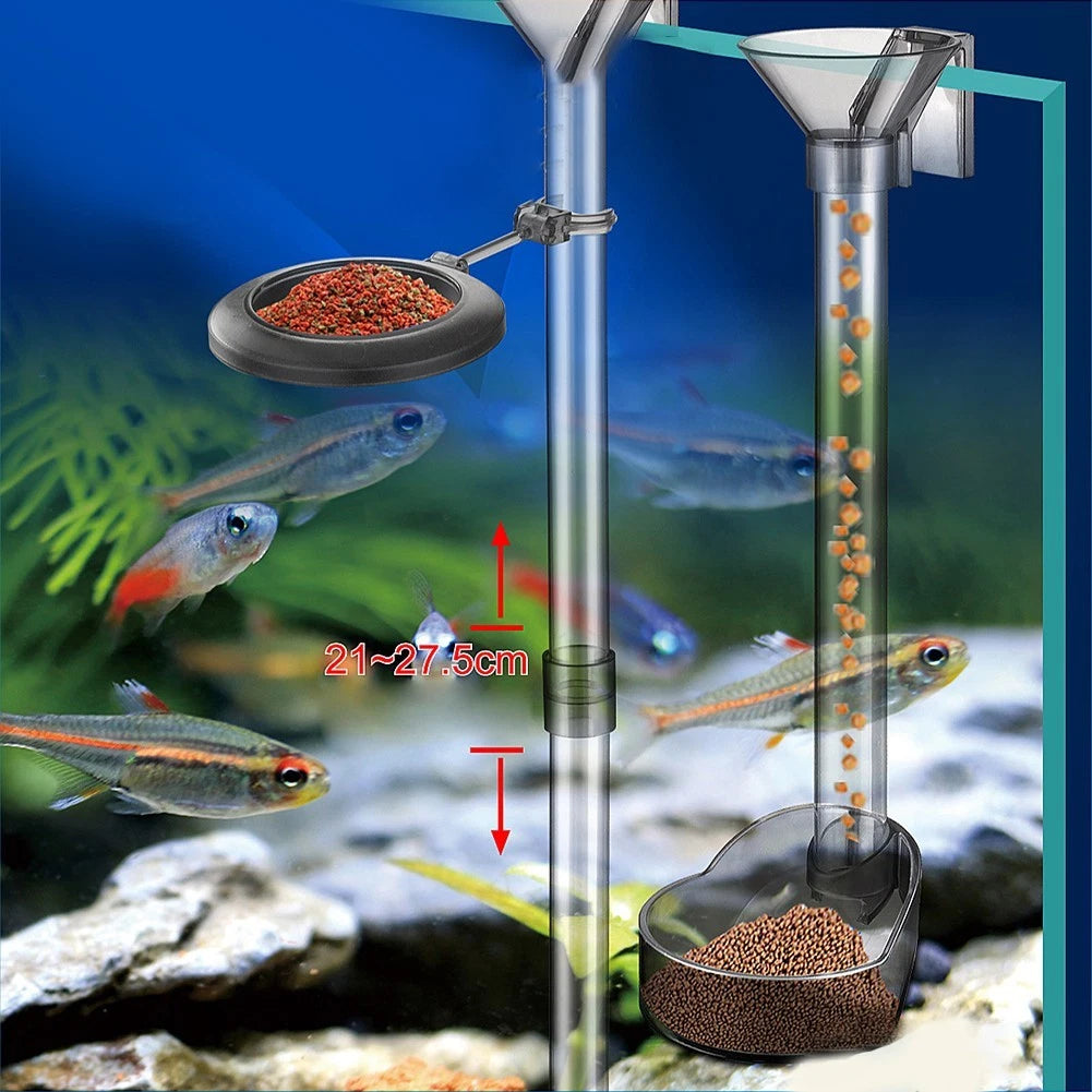 Fish Feeder Tube Kit for Shrimp Feeding with Cleaning Brush
