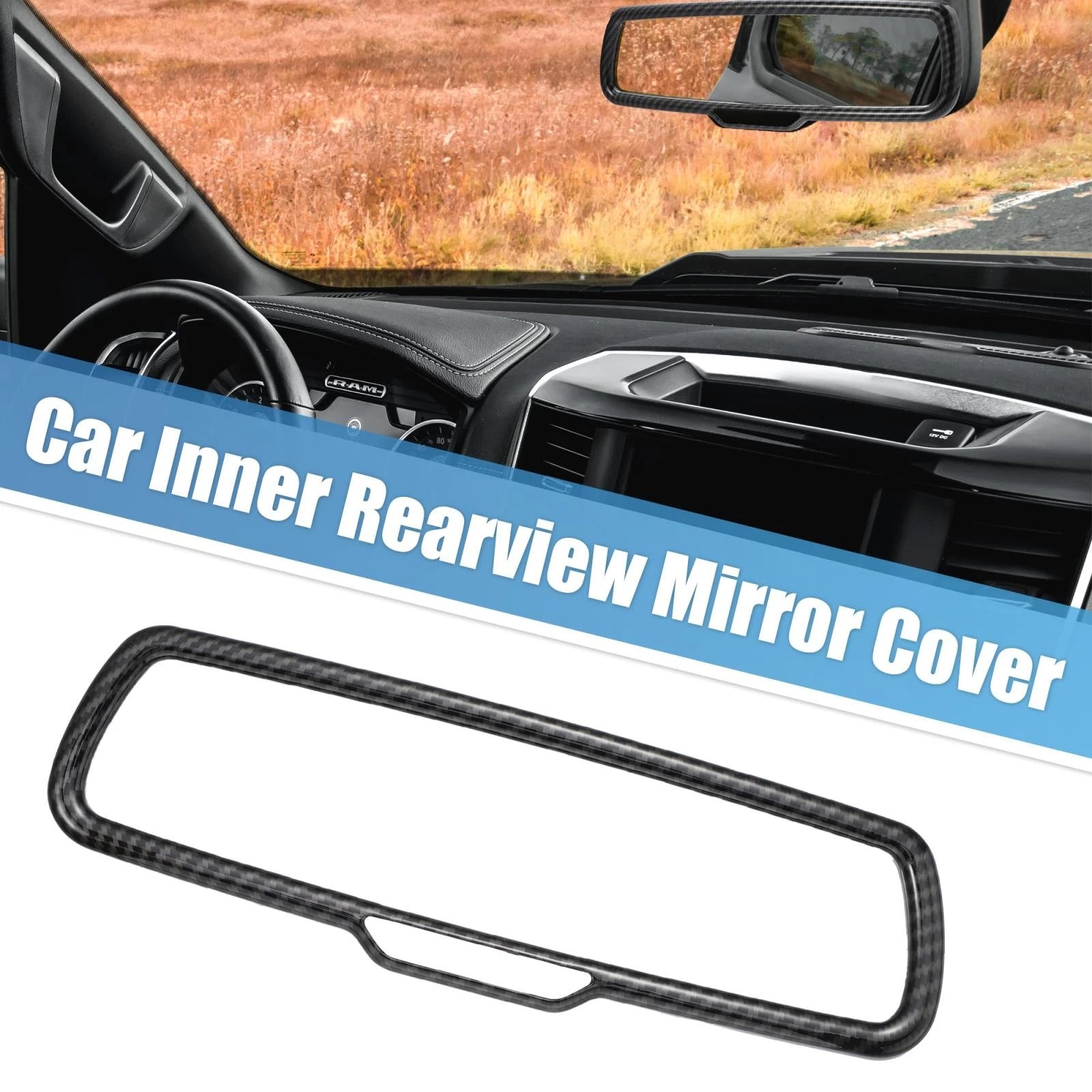 Rearview Mirror Cover ABS for Dodge Charger Challenger (2015–2023)