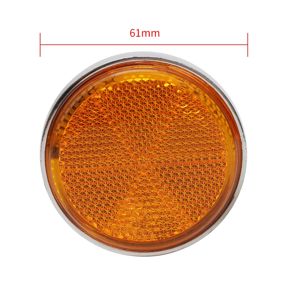 2X Amber Front Fork Cover Reflector for Honda CT70 SL70 SL90 Z50A CL100 CB175