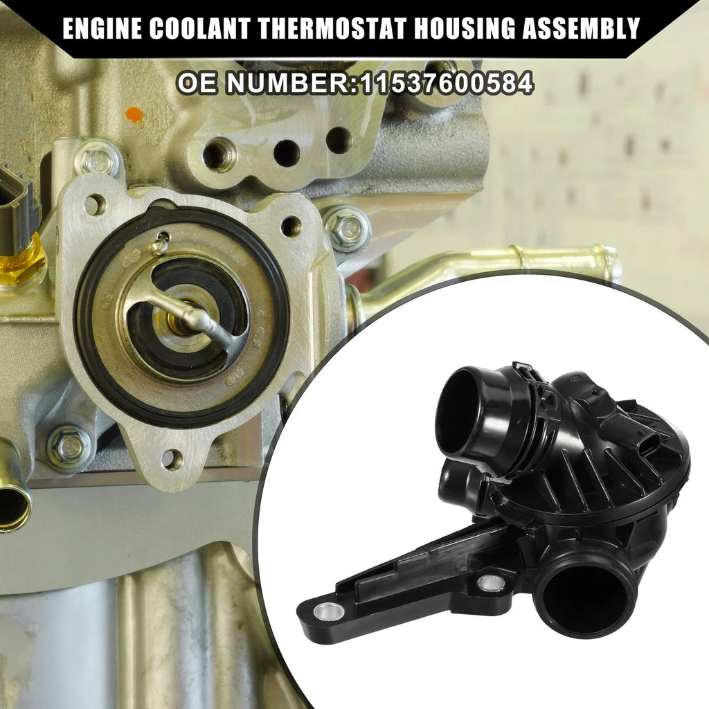 Engine Coolant Thermostat Housing Assembly Replacement for BMW 320i (2012–2018)