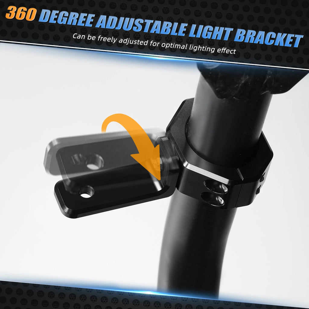 Backup Rear Pillar Work Lights Mounting Brackets Kit for Can-Am Maverick X3 (2017–2023)