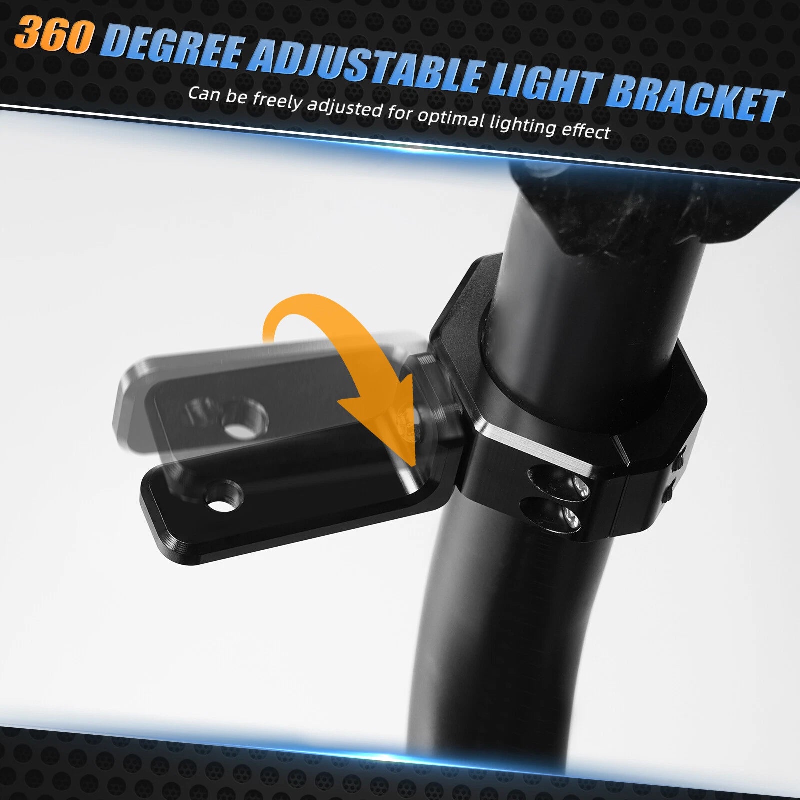 Backup Rear Pillar Work Lights Mounting Brackets Kit for Can-Am Maverick X3 (2017–2023)