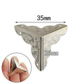 8Pcs Silver 25mm Corner Protector Guards for Jewelry Box, Gift Box, Desk, Cabinet