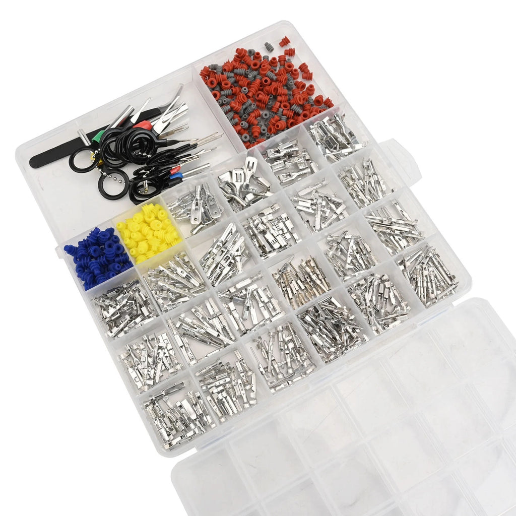 660Pc Electrical Wire Terminal Set with Removal Tools for Universal Use