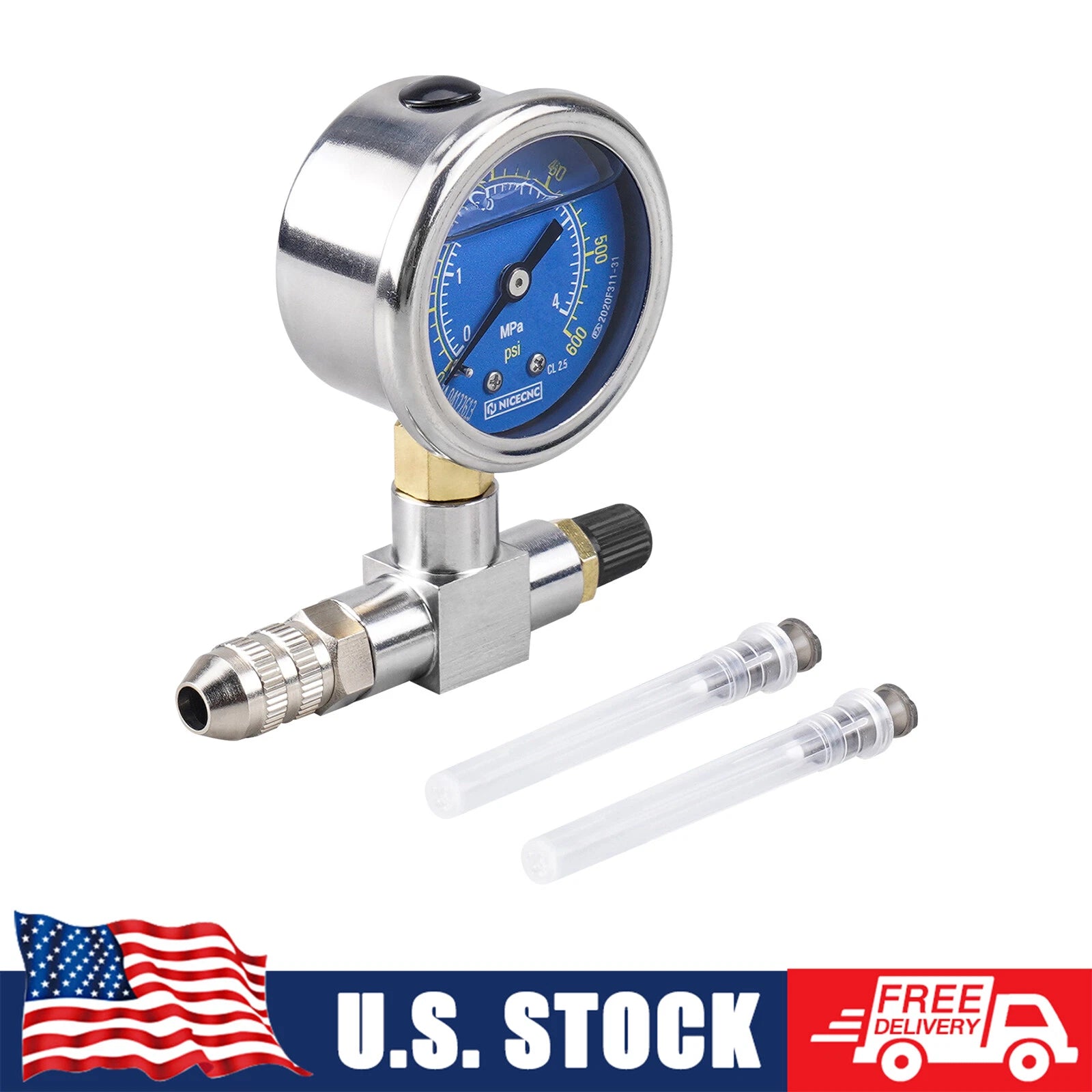 Shock Nitrogen Needle Fill Tool for Motorcycle ATV UTV (Universal)