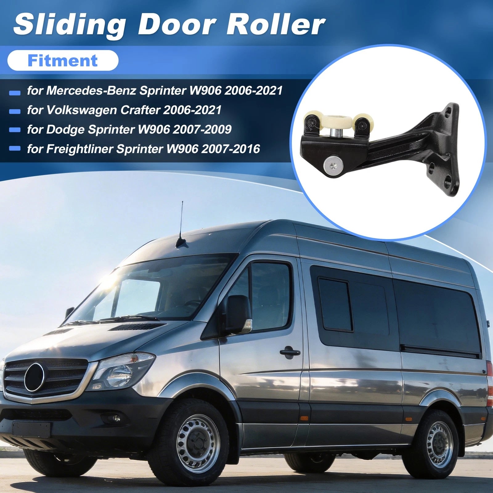 Sliding Door Roller Replacement for Mercedes-Benz Sprinter W906 (2006–2021)